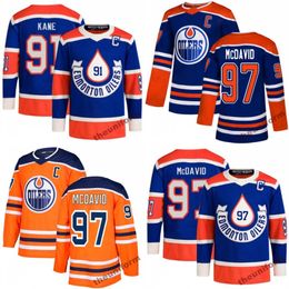 2024 Heren 97 Connor McDavid 91 Evander Kane Edmonton 74 Stuart Skinner 29 Leon Draisaitl 93 Ryan Nugent-Hopkins hockeyshirt gestikt S-3XL