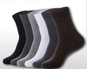 Hommes accessoires 6 paires/lot haute qualité pas cher blanc équipage en gros 100% coton affaires chaussettes