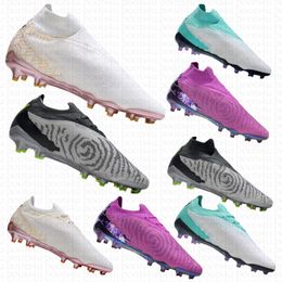 Men volwassen merk hoge top slip-on phantom gx elite df link fg voetbalschoenen waterdichte outdoor gazon klei voetbal match training schoenen sport sneakers