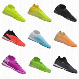 Hommes Brand adulte High Top Slip-On Phantom GX Elite DF Link TF Soccer Chaussures imperméables extérieurs Poincer Clay Football Match Training Chores Sports Sneakers