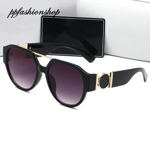 Lunettes de soleil noires pour hommes et femmes, verres de Sport de plein air à la mode, Uv400, monture dorée d'été, Ppfashionshop