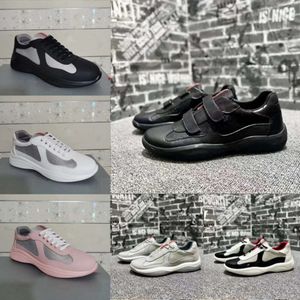 Hombres Copa América Xl Zapatillas de deporte de cuero y caucho Zapatos de diseñador Zapatillas planas Zapatos casuales con cordones de malla negra Zapatos deportivos para corredores al aire libre EU36-47 con caja 527