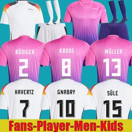 2024 Alemania camisetas de fútbol HUMMELS KROOS GNABRY WERNER DRAXLER REUS MULLER GOTZE Hombres y niños kit Fans Player versión camiseta de fútbol uniforme
