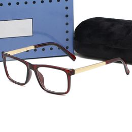 Klassieke designer zonnebril zomer luxe zonnebril voor man vrouw flat top vierkant heldere lens tinten brillen