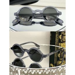 Mannen en vrouwen ontwerper MOS mode plaat geavanceerde gevoel ronde UV-bescherming voor vrouwen zonnebril Retro mannen make-up brilmontuur ZOLMAN bijpassende doos