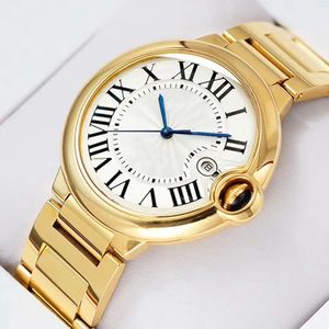 Heren en dames designer horloges blauwe ballon roestvrij staal mechanisch automatisch horloge maat 42mm36mm33mm mode paar beweging horloges luxe cadeau
