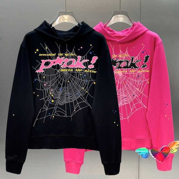 Hommes et femmes Designers Young Thug 1 Haute Qualité Hip Hop P * NK Web Puff Print Sp5der 555555 Sweat à capuche Angel Spider Sweatshirts Pull en tissu lourd Bbe6