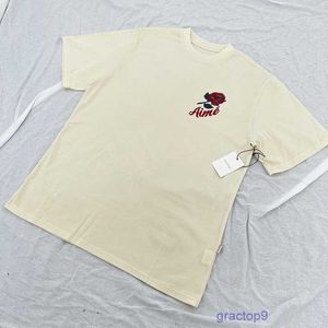 Hombres y mujeres Moda Camiseta Diseñadores Leon Dore Unisphere Rose Carta Manga corta Trendy YK8E