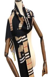Hommes et femmes Style général Faux cachemire écharpe concepteur femmes 039s Style coloré Plaid 180 cm Scarves2712727