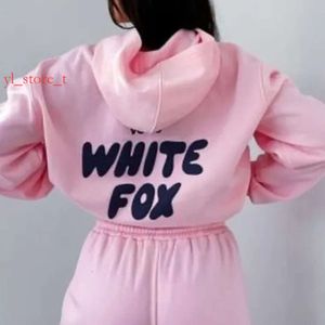 Hommes et femmes sweat à capuche de créateur de sweat à sweat à sweat Foxx blanc