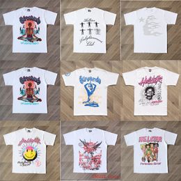 mannen en vrouwen heren T-shirts HELLSTAR T-shirt met korte mouwen Hoge kwaliteit Street Apparel Hip Hop Fashion 230410