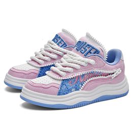 Stijlvolle sneakers voor heren en dames, casual wandelschoenen, gezellige platte antislip dikke zool