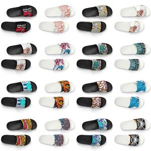 Men Animal Artoon Word Slippers Design Diy Shoes Custom Women Black White Blue Red Mens Trainer 225 52 Wo S S S S S