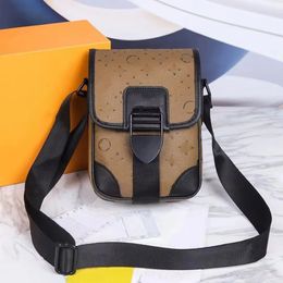 Mannen Archy Messenger Bags Designer Monogrammen Macassar Canvas Postbode Boekentassen Zwervers Kleine mobiele telefoon Casual Portemonnee Crossbody M46442