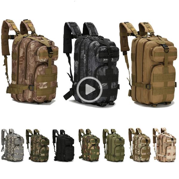 Hommes armée militaire tactique sac à dos 3P Softback extérieur étanche Bug sac à dos randonnée Camping chasse sacs militaire sac à dos 240124