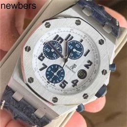 Heren Audemar Pigue horloge Aebby Swiss Royal Oak Offshore-serie heren modetrend quartz biggetje 26170stood305cr01 marinetijdcode St# 424 WN-XUXSRGYR