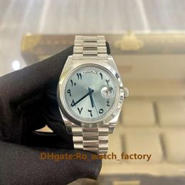 Montre mécanique automatique pour hommes 3235, 40mm, chiffres arabes, cadran bleu glacé, montres-bracelets étanches, 228236 BP Factory