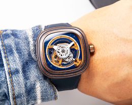 heren automatisch mechanisch keramiek horloges volledig roestvrijstalen polshorloges saffier lichtgevend horloge business casual montre de luxe vierkante wijzerplaat