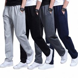 Mannen Herfst Zomer Sport Running Broek Zakken Training Elastische Taille Jogging Casual Broek Joggingbroek Solid Fitn Vetmesten Q2Y0 #