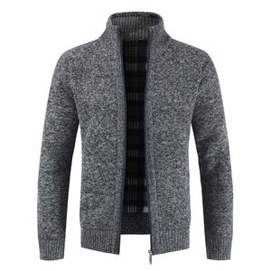 Hommes automne épais mode affaires pull décontracté cardigan hommes marque slim fit tricots vêtements d'extérieur chaud hiver pull pull hommes 211006