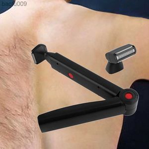 Men Back Shaver Hair Shaver Foldable Trimmer Body Leg Long Handle Hair Removal Razors Brazil Free Fast Shipping L230520