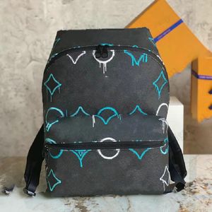 heren rugzak schooltas graffiti groen monogrammen gecoat canvas ontwerpers creatieve reistas luxe laptop schooltassen messenger bag schoudertas crossbody