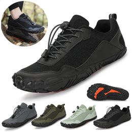 Hommes pieds nus chaussures de randonnée respirant Sports de plein air chaussure d'escalade Trekking baskets antidérapant confort homme décontracté chaussures de jogging 240202