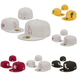 Mannen Baseball Hoeden Klassiek Hip Hop Boston Sport Volledig uitgerust Bill Casquette Hart Hustle Bloemen New Era Cap Maat 7-8