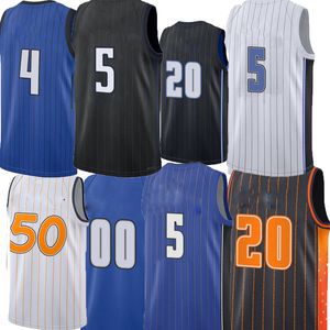 Men de basket-ball Jerseys Paolo Banchero Cole Anthony Jalen SS Bol-Bol Dwight Howard Jonathan Isaac Markell Fultz Franz Wagner Tracy McGrady Gary Harris Jersey