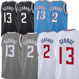 Heren Basketbal Kawhi Leonard Paul George Jersey Nicolas Batum Ivica Zubac Russell Westbrook Marcus Morris Sr. Norman Powell Terance Mann Bones Hyland Jerseys