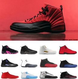 Heren basketbalschoenen 12S Jumpman 12 Twist Grind Flu Game University Gold Gamma Blue Dark Concord Royalty Indigo Royal Taxi Franse OVO Doernbecher retro sneakers