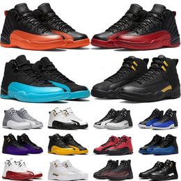 Mannen basketbalschoenen Stealth playoffs Royalty Black Taxi Utility Indigo Reverse Flu Game Reverse Concord Mens Trainers Outdoor Sports Sneakers met doos