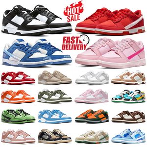 pandaschoenen hardloopsneakers voor heren dames kinderen Universiteit Blauw Rood Drievoudig Roze Grijs Mist Valentijnsdag Vuurrood heren buitensportschoenen GAI