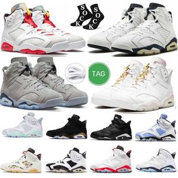 Hombres Zapatos de baloncesto jumpman 6 6s University Blue Pony Hair Red Oreo Varsity Carmine Gold Hoops Georgetown Midnight Cactus Black Infrared hight cut sports tamaño 13