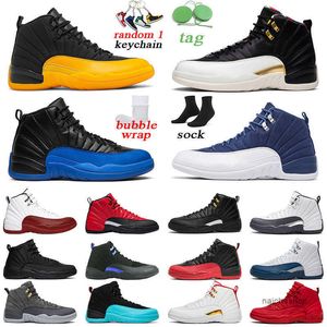 Chaussures de basket-ball pour hommes Jumpman University Gold Game Royal Cherry Sample 12s baskets de sport pour hommes taille 7-13 J Jordan Jordan