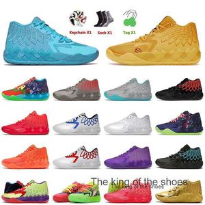 Heren Basketbalschoenen Rick And Mortu Lamelo Ball Heren Dames Queen City MB.01 Rock Ridege Rood Zwart Blast Outdoor Sneakers Trainers 40-46