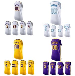 Jersey de baloncesto cosido Carmelo Anthony # 7 Davis # 3 Russell Westbrook # 0 Rondo # 4 Howard # 39 2021-22 City Jerseys Hombres S-6XL