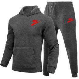 Hommes basket-ball hiver sweat à capuche survêtements vêtements de sport nouveaux hommes sweat et pantalons de survêtement ensemble mode rue pull