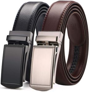 Ceinture pour hommes West Leathers Slide Courteille à cliquet pour hommes avec des ceintures de créateurs pour hommes en cuir authentique parfaits 2091792