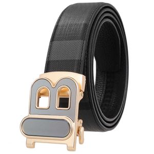 Hommes Ceinture Femmes Designer Ceinture Mode Vintage Tête Couche En Cuir Boucle Automatique Ceintures Grain Droit Largeur 3.5cm Classique Hommes D'affaires Jeans Ceinture Formelle