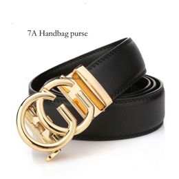 luxe herenriemen nieuwe designer herenriemen 3,5 cm breedte lederen herenriemen bronzen gesp ratel tailleband riem met doos mode heren dames gouden gespen riemen