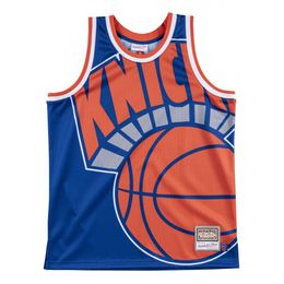 Men Big Face Royal Blue Basketball Jersey maat S-5XL