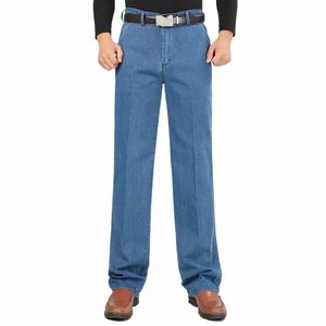 Hommes grande taille 30-42 offre spéciale Fi Style jean Homme Vintage conçu classique Busin pantalon mâle automne confortable jean 73VG #