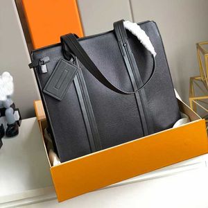 Men Black Designer Bag Case de la computadora portátil de cuero PU Carry Carry Bolsas grandes Bolsas grandes Hombres Crossbody Mainfast Paquete de negocios M57308