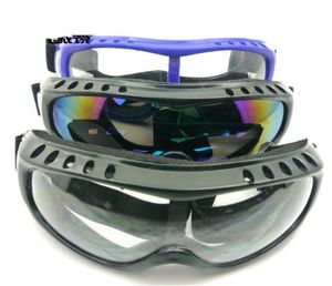 Gafas de nieve con montura negra para hombre, a prueba de polvo, a prueba de viento, para moto de nieve, patín, gafas de esquí, gafas de seguridad protectoras para deportes al aire libre 12P7602480