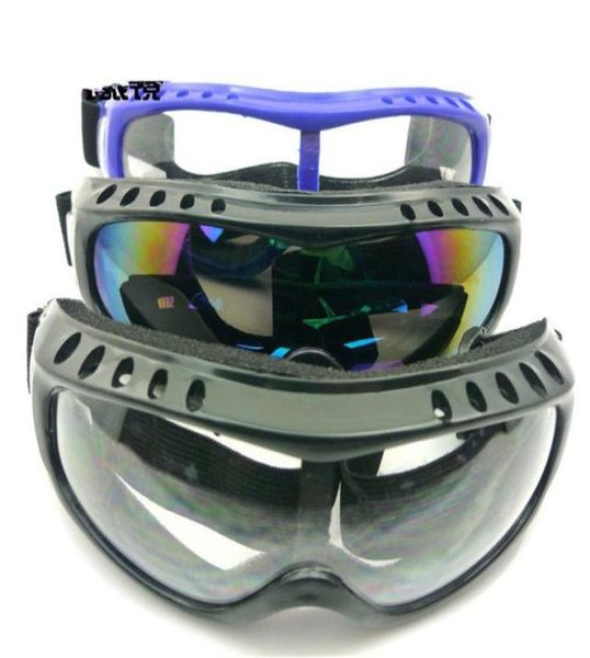 Gafas de nieve con montura negra para hombre, a prueba de polvo, a prueba de viento, para moto de nieve, patín, gafas de esquí, gafas de seguridad protectoras para deportes al aire libre 12P1502634