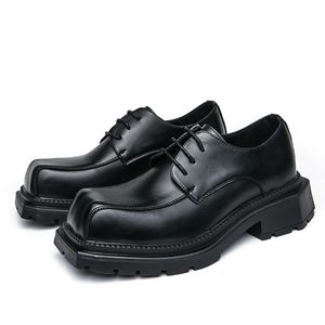 Chaussures richelieu en cuir noir pour hommes, chaussures de bureau formelles pour fête de mariage, Oxfords, chaussures d'affaires, mocassins pour garçons, chaussures de soirée 38-44