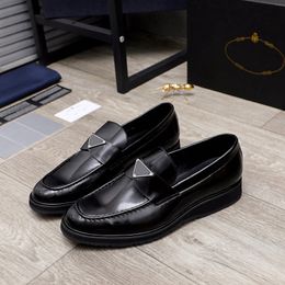 Men Zwart Leather Loafers Dress Shoes Penny Mocasins Bruidegom Drive Sneakers Business Wedding Party Casual