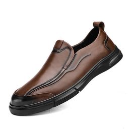 Hommes chaussures noires hommes chaussures habillées mocassins italien décontracté en cuir véritable pour hommes mode tendance luxe été élégant mâle Hippie