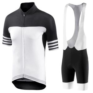 Maillot de cyclisme noir et blanc pour hommes, ensemble de vêtements de vélo de route, D11196P, 2022